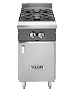 Vulcan V2B18B V Series 18" 2 Burner Gas Range with Cabinet Base and 70,000 BTU - Natural Gas/Liquid Propane