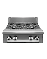 Vulcan V4B24 V Series 24" 4 Burner Gas Range, Modular Base with 140,000 BTU - Natural Gas/Liquid Propane