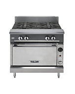 Vulcan V4B36C V Series 36" 4 Burner Gas Range with Convection Oven and 172,000 BTU - Natural Gas/Liquid Propane