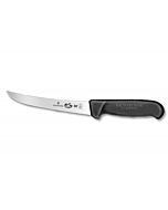 Victorinox 5.6503.15  6" Curved Stiff Blade Boning Knife with Black Fibrox Handle