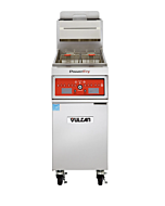 Vulcan VFRY18 PowerFry Series 18" Floor Fryer with 50 lb. Capacity - 70,000 BTU, Natural Gas/Liquid Propane