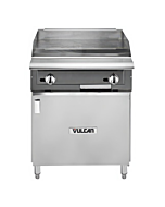 Vulcan VGM24B V Series 24" Manual Griddle Gas Range with Cabinet Base and 60,000 BTU - Natural Gas/Liquid Propane