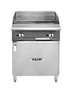 Vulcan VGT24B V Series 24" Griddle Gas Range with Thermostatic Control, Cabinet Base, and 60,000 BTU - Natural Gas/Liquid Propane