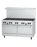 Garland X60-10RR Sunfire™ X Series 60" Gas Restaurant Range with 10 Burners and 2 Ovens - 366,000 BTU