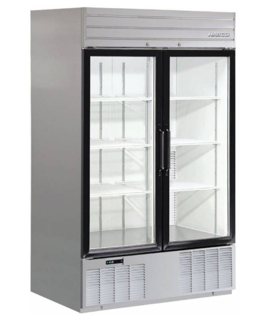 Hello (￣-￣)ゞ② HABCO Refrigerator Double Glass Swing SE46SXG | Glass Door