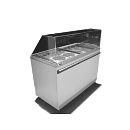 Celcold CF30EFG 31'' Curved Glass Food Guard for CF30ESG Commercial Ice ...