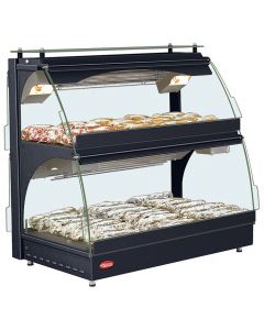Hatco GRCMW-1D Glo-Ray 22" Curved Merchandising Display Warmer- 2 Shelves