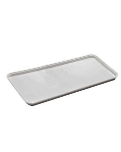 Cambro 1030MT148 White Fibreglass Market Tray 10" X 30" X 3/4"