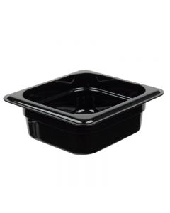 Cambro 62CW110 Camwear 1/6 Size Food Pan 6" x 6" x 2.5" - Black