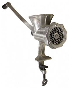Omcan Manual Meat Grinder # 10 Cast Iron - Clamp Style