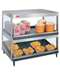 Hatco GRSDS/H-36D Glo-Ray 36" Self Service Countertop Merchandising Display Warmer - 2 Shelves