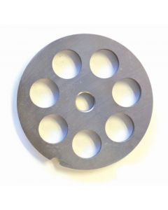Omcan European Style #22 stainless steel plate, hubless, 18mm (3/4") - one notch/ round