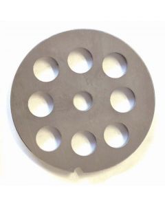 Omcan #32 Grinder Plate - Hubless 3/4" 18mm One Notch/ Round