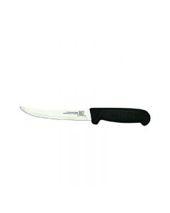Omcan 6" Curved Boning Knife, Black, DR Handle