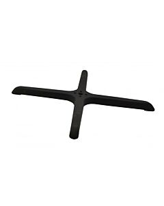 Omcan 22" x 22" Metal Cross Shaped Black Table Base