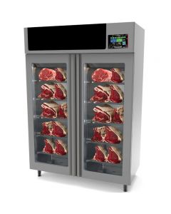 Omcan Maturmeat 200 kg Meat Aging Cabinet with ClimaTouch and Fumotic - 58" MAT2004.0