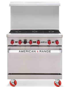 American Range ARW36-6 36" Heavy Duty Restaurant Gas Range with 6 Burners