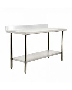 Zanduco 30'' Depth Heavy Duty All Stainless Steel Worktable with BackSplash