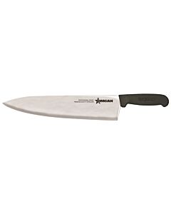 Omcan 12" Medium Cook Knife - Black Handle