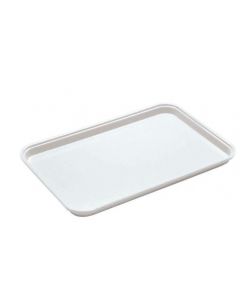 Cambro 1218MT148 White Fibreglass Market Tray 12" X 18" X 3/4"