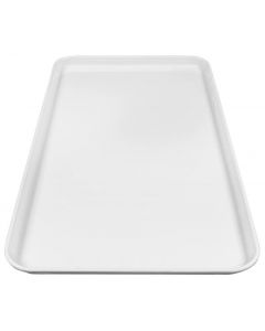 Cambro 1224MT148 Rectangular Market Display Pan / Tray 12X24X3/4" - White