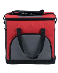 Choice Insulated Leakproof Cooler Bag / Soft Cooler, Red 12" x 9" x 11 1/2", with Adjustable Shoulder Strap