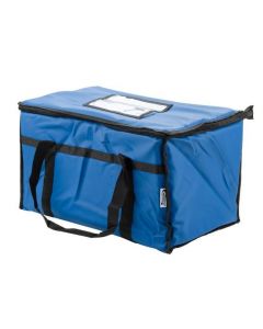 Choice Insulated Food Delivery Bag / Pan Carrier, Blue Nylon, 23" x 13" x 15"