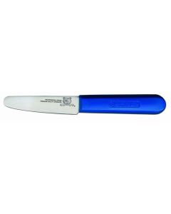 Omcan 3.5" Clam Knife, Wide Blade, Blue Handle