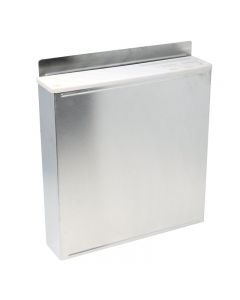 Omcan 10 Slot Wall Mounted Stainless Steel Knife Rack with White Insert