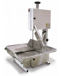 Omcan Tabletop Band Saw with Sliding Stainless Steel Table and Painted Body