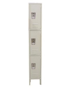Omcan Steel Painted 3-Tier Locker