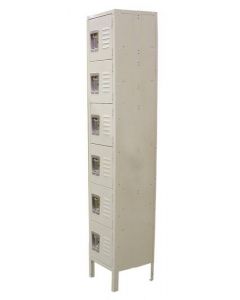 Omcan Steel Painted 6-Tier Locker