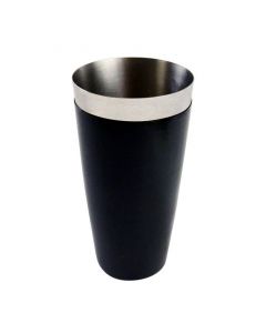 Zanduco 28 oz. Stainless Steel Bar Shaker Cup with Black PVC Exterior