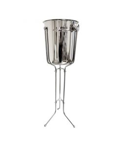 Zanduco Chrome-Coated Wine Bucket Folding Stand for 8 qt. Wine Buckets