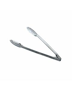 Zanduco 12" Stainless Steel Coiled Spring Utility Tong - Medium Duty