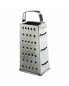 Zanduco 9" x 4" x 3" Stainless Steel Tapered Box Grater