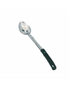 Zanduco 13" Slotted Stainless Steel Basting Spoon with Stop-Hook Handle