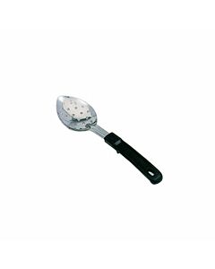 Zanduco 11" Perforated Stainless Steel Basting Spoon with Stop-Hook Handle
