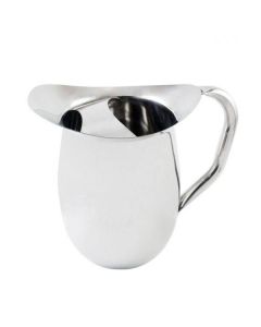 Zanduco 2 qt. Stainless Steel Bell Pitcher with Ice Guard