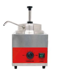 Omcan Countertop Stainless Steel Food Warmer with 3.5 QT capacity (with Spout and Pump)