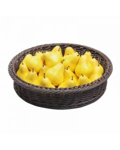 Zanduco Round Rattan Basket for 3-Tier Display Stand