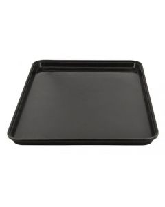 Zanduco 26" x 18" x 3/4" Black Fiberglass Market Tray