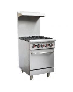 Zanduco 24" Commercial Range Oven 4 Burners – Liquid Propane