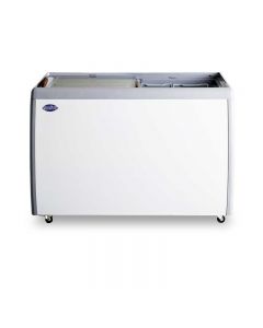 Zanduco 50 Ice Cream Freezer With Flat Glass Top 13.1 cu ft