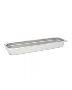 Omcan Stainless Steel Steam Table / Hotel Pan 1/2 Size Long, 2.5" Deep, 20.5" X 6.375", Anti Jam, NSF