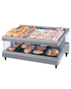 Hatco GR3SDS-39 Glo-Ray 39" Self Service Glass Merchandising Display Warmer- 2 Shelves
