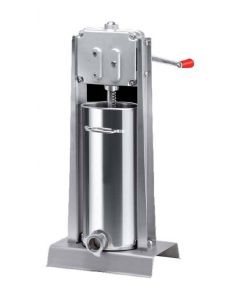 Omcan Tre Spade 15 kg / 30 lb Capacity Vertical TwoSpeed Gear - Driven Sausage Stuffer - All Stainless Steel