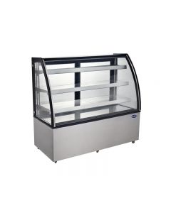 Zanduco 72" Curved Glass Refrigerated Floor Display Case