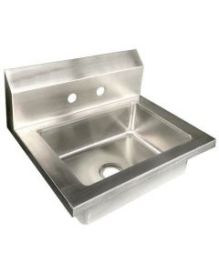 Zanduco 14.5" x 14" x 18" Fabricated Stainless Steel Handsink with Bowl Size 14" X 10" X 5" NSF