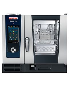 Rational CB1GRRA.0000232 iCombi Pro 6 Pan Half-Size Liquid Propane Combi Oven with Touch Screen Controls- 120V